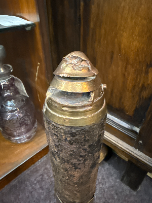 WW1 German 77mm Shrapnel Shell with Case
