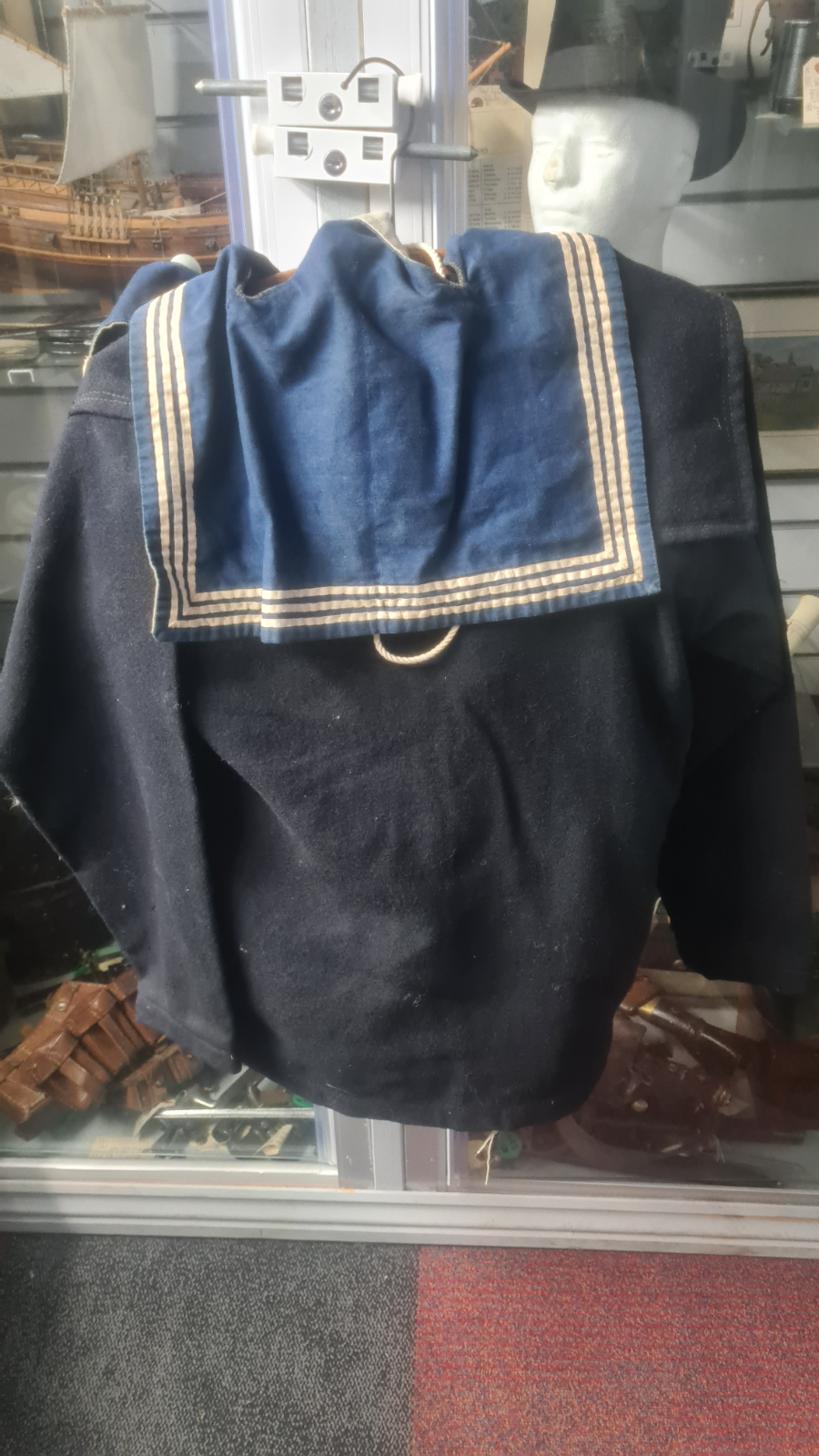 Discover authentic Royal Navy undress blouses and trousers from HMS Chatham at Suvla Bay, Gallipoli. Owned by signaller John Stanley Lockwood. Shop now and commemorate history!