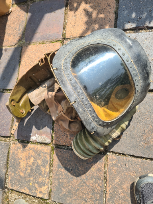 Explore our collection of vintage 1939 Benley baby gas masks in good condition. Discover the unique value, order today to own a historical piece.