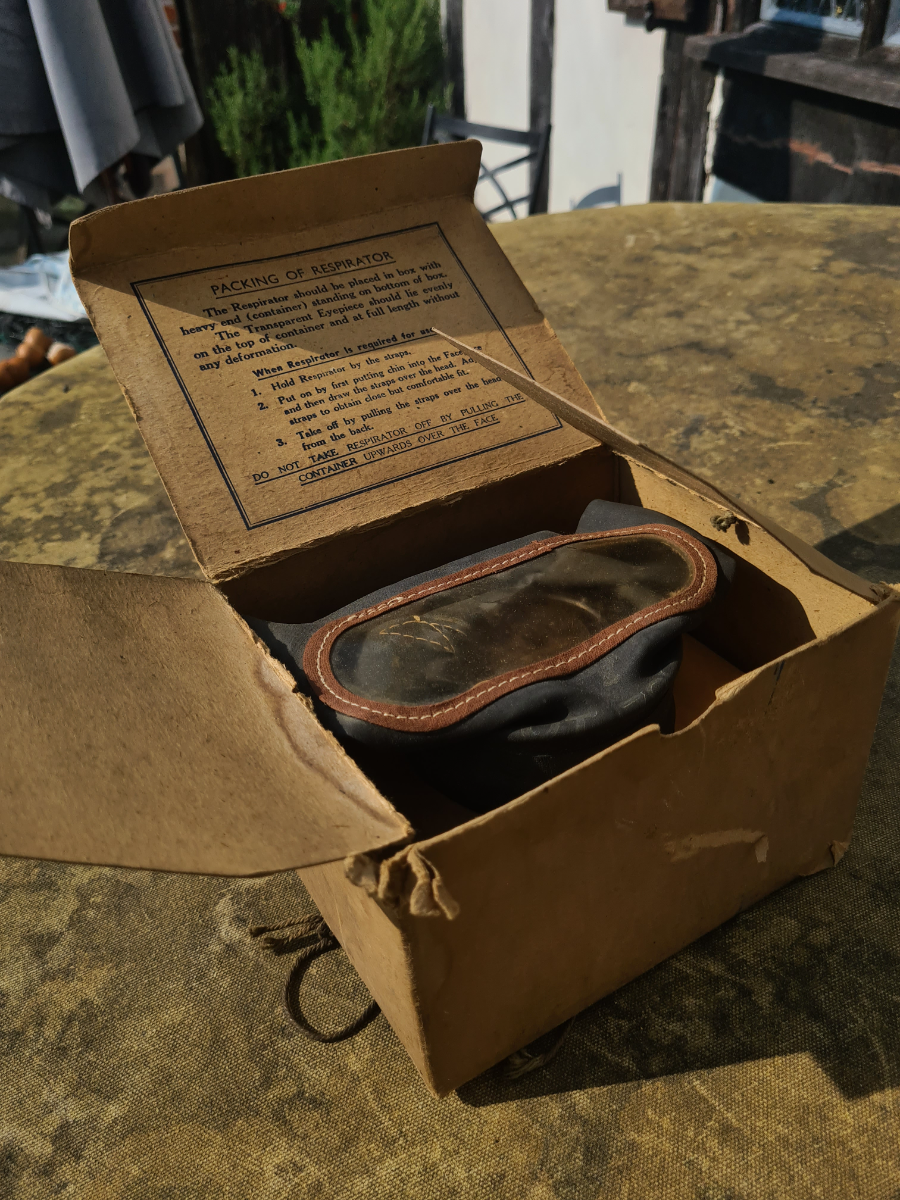 Discover our collection of WW2 Civilian Gas Masks. Authentic, well-preserved and packed with history. Order today and step back in time!