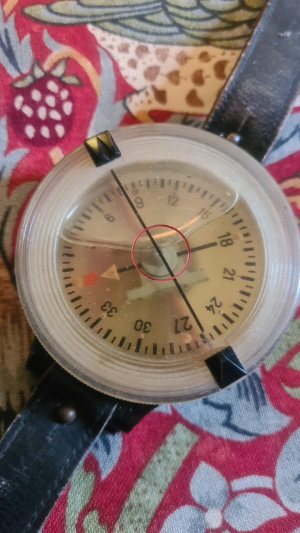 WW2 German Aviators Compass In White