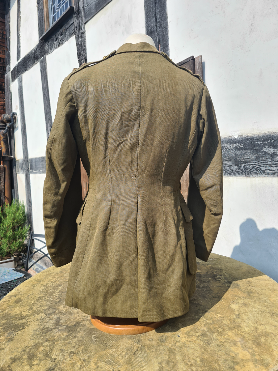 Explore our collection of WW2 Royal Artillery Officers Service Dress Jackets. Authentic, undated pieces in used condition. Shop now for rare military memorabilia.