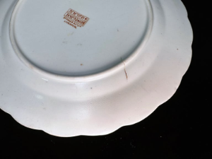 'Wisteria' Pattern White Star Line Salad Plate