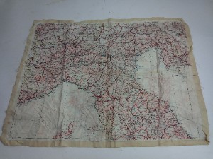 Ww2 Silk Escape Map Of Italy