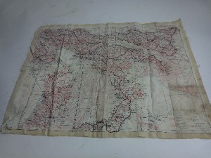 Ww2 Silk Escape Map Of Italy
