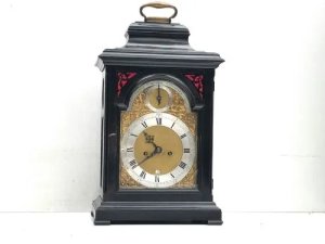 Bracket Clock Verge Movement Strikes On Two Bells