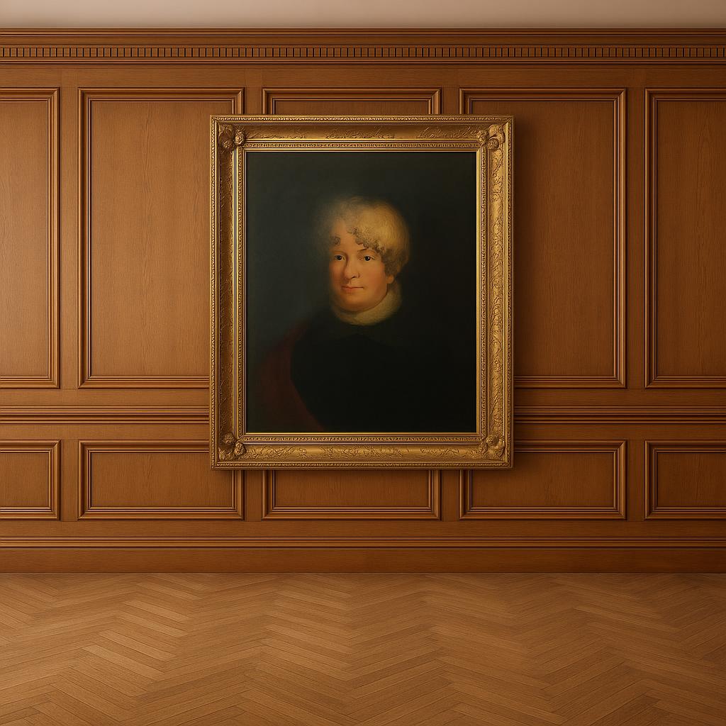 A Copy Of Portrait By Beechey, Oil Painting Of Mrs Alice Crole