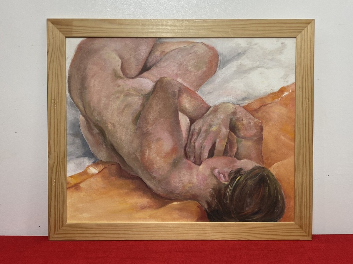 Primary image for Posed Naked Form Nude Study Oil Painting By Artist Michael Jenkins