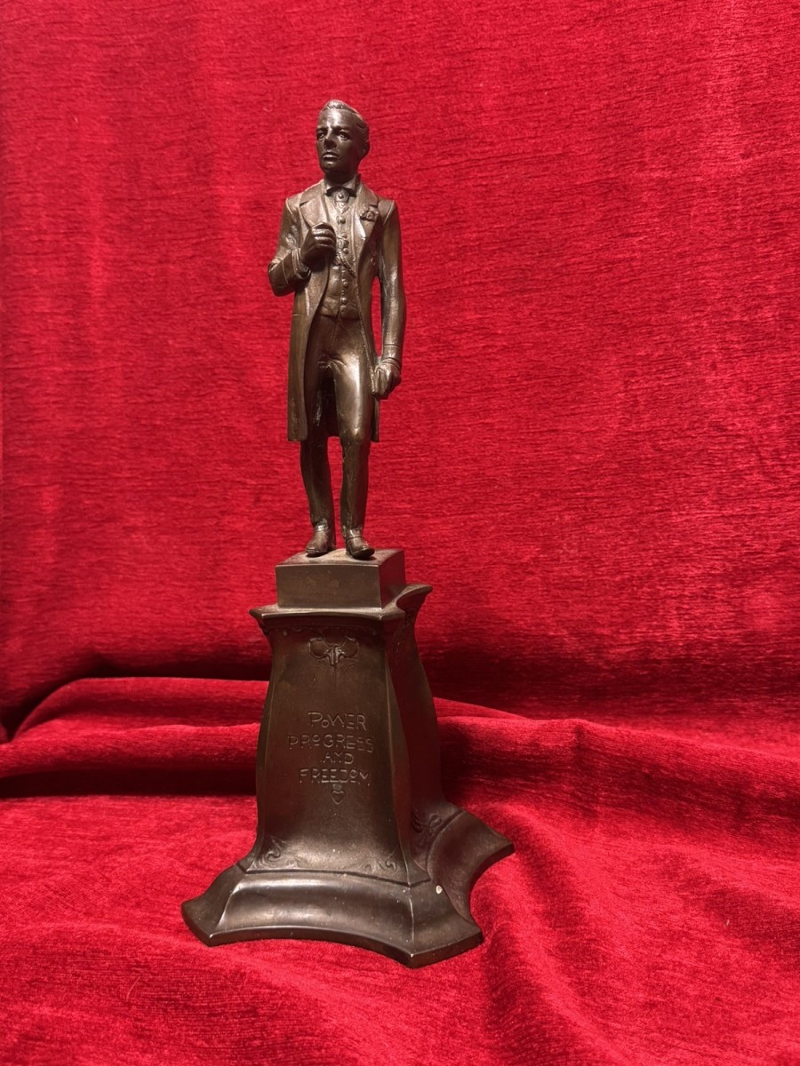 Abraham Lincoln U.s. President Bronze Sculpture By George Edwin Bissell