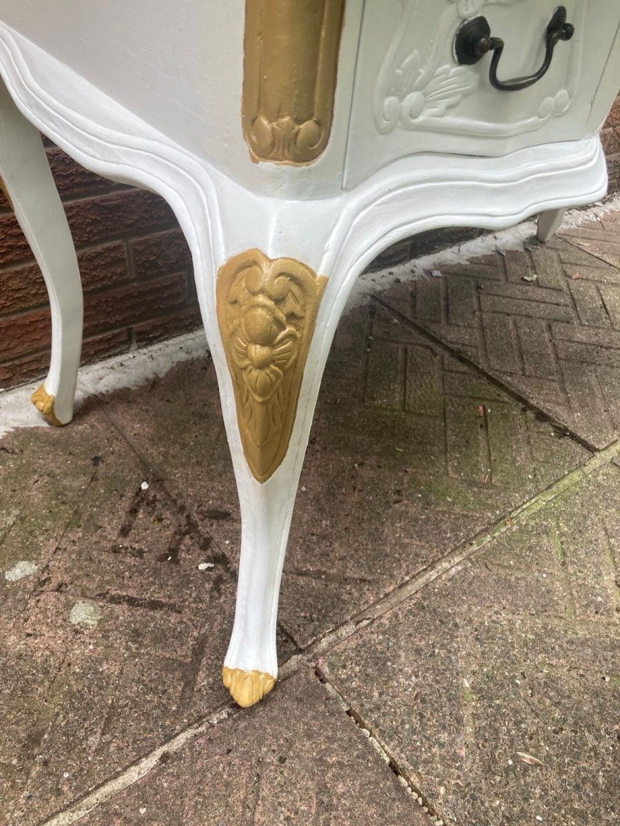 French Louis Xv Rococo Style Writing Desk With Matching Chair
