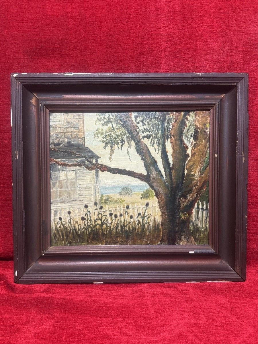 Original Homestead In Nantucket Massachusetts Oil Painting On Canvas Signed