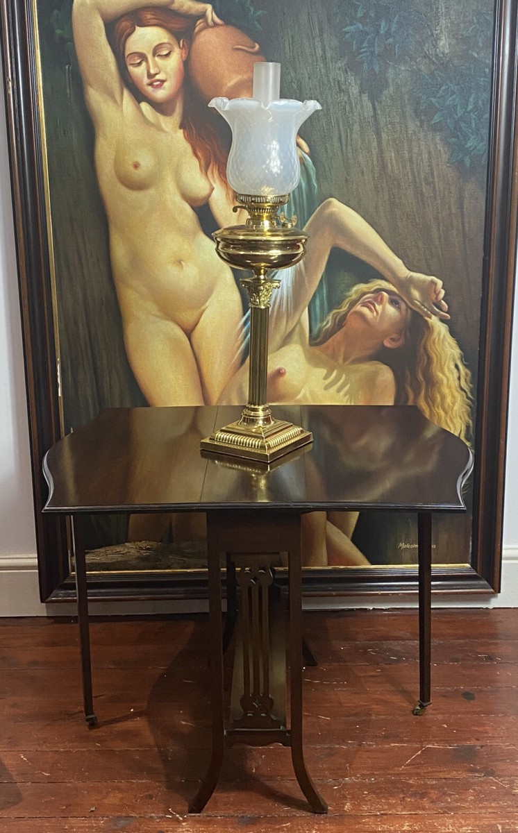 Original Waring And Gillow Mahogany Serpentine Shaped Top Sutherland Table