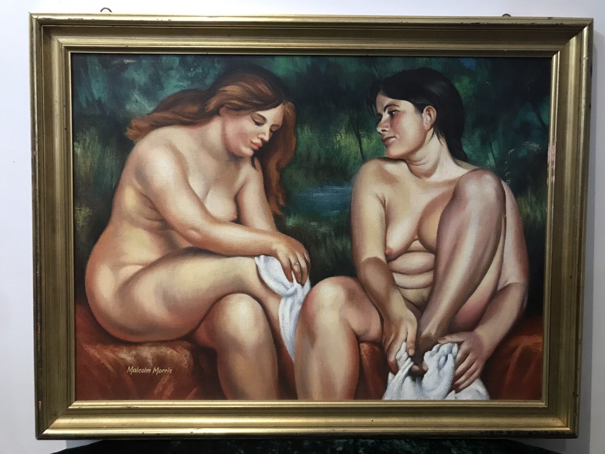 Primary image for Original Painting Contemporary Nude Work Of Art By Artist Malcolm Morris