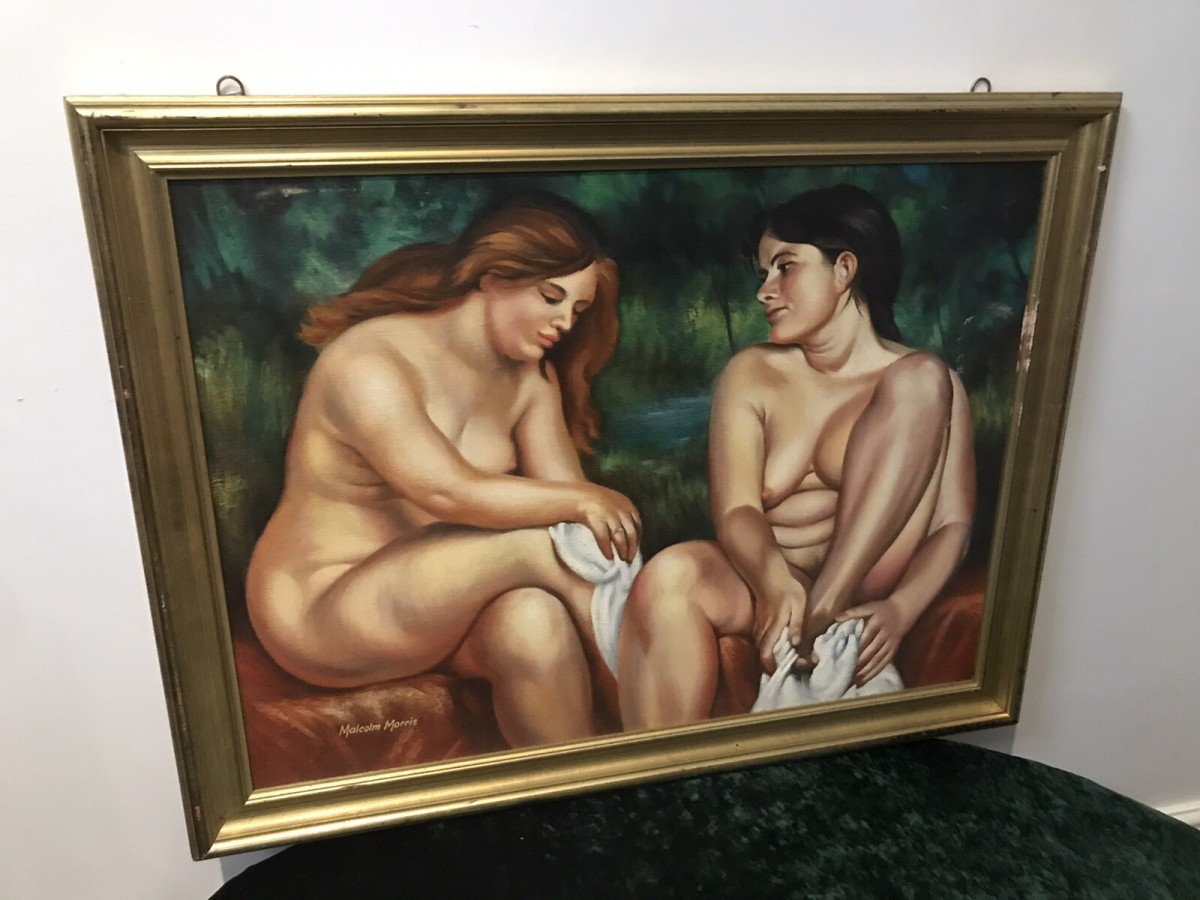 Original Painting Contemporary Nude Work Of Art By Artist Malcolm Morris