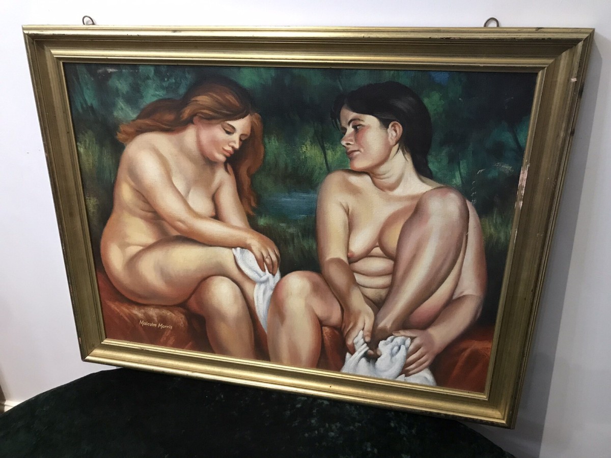 Original Painting Contemporary Nude Work Of Art By Artist Malcolm Morris
