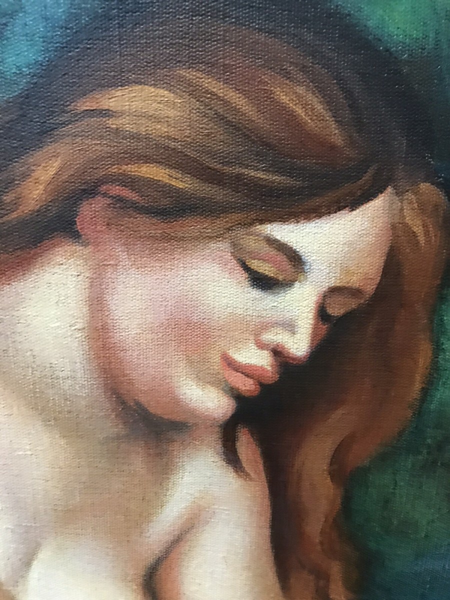 Original Painting Contemporary Nude Work Of Art By Artist Malcolm Morris