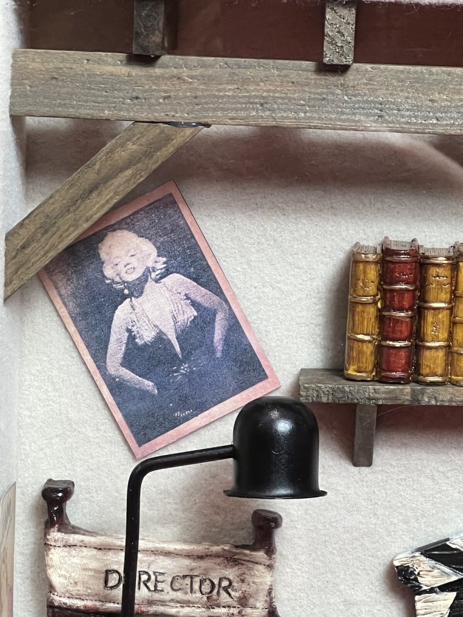 Vintage Diorama Of Film Directors Studio With 1920's Icons