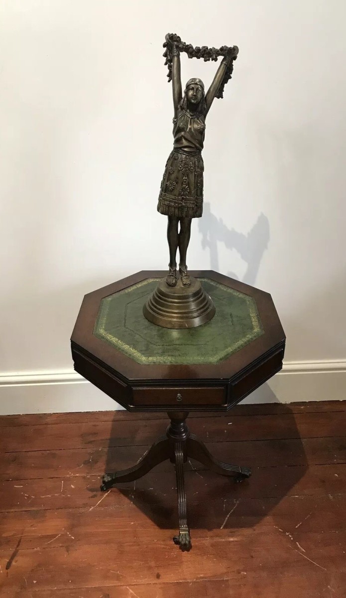 Regency Style Hexagonal Centre Table/ Writing Table
