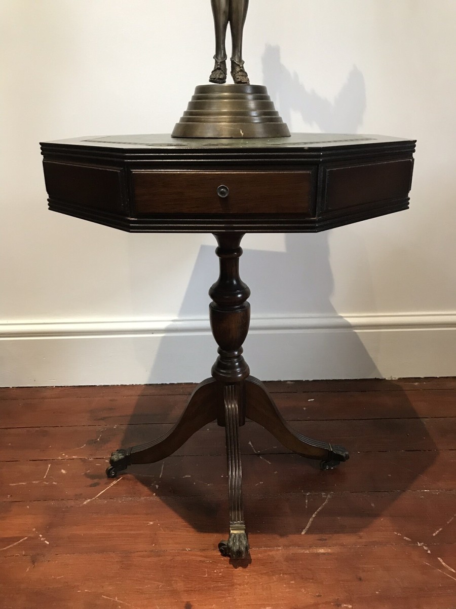 Regency Style Hexagonal Centre Table/ Writing Table