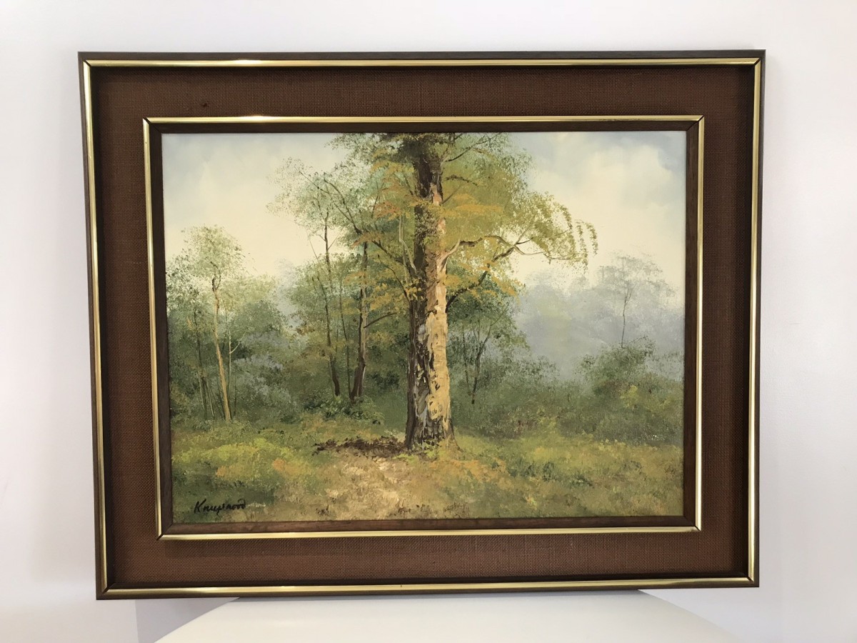 Dutch Woodland Scene Landscape Signed By The Artist Knupsnord