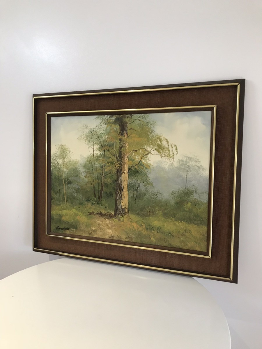 Dutch Woodland Scene Landscape Signed By The Artist Knupsnord