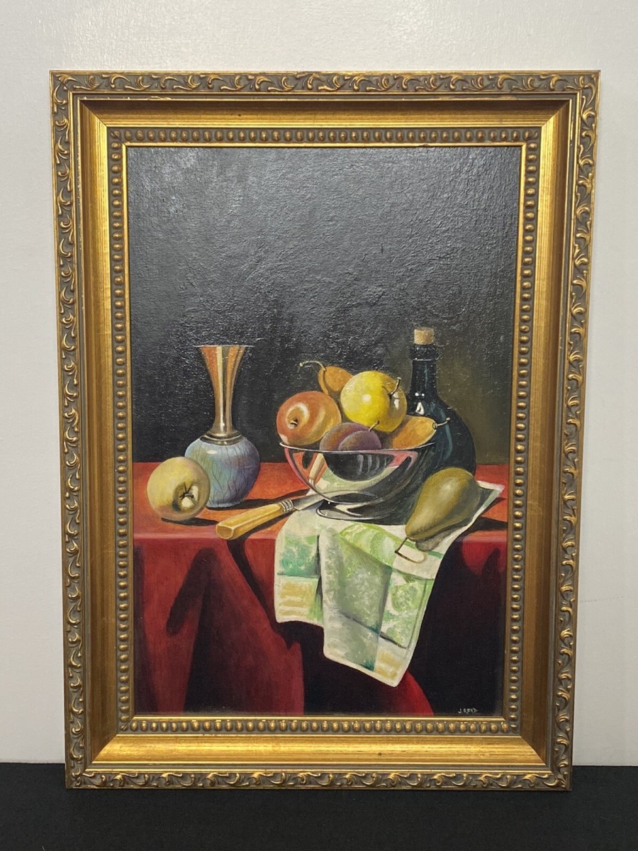 Primary image for 20th Century Dutch Golden Age Still Life Oil Painting Signed J Reed