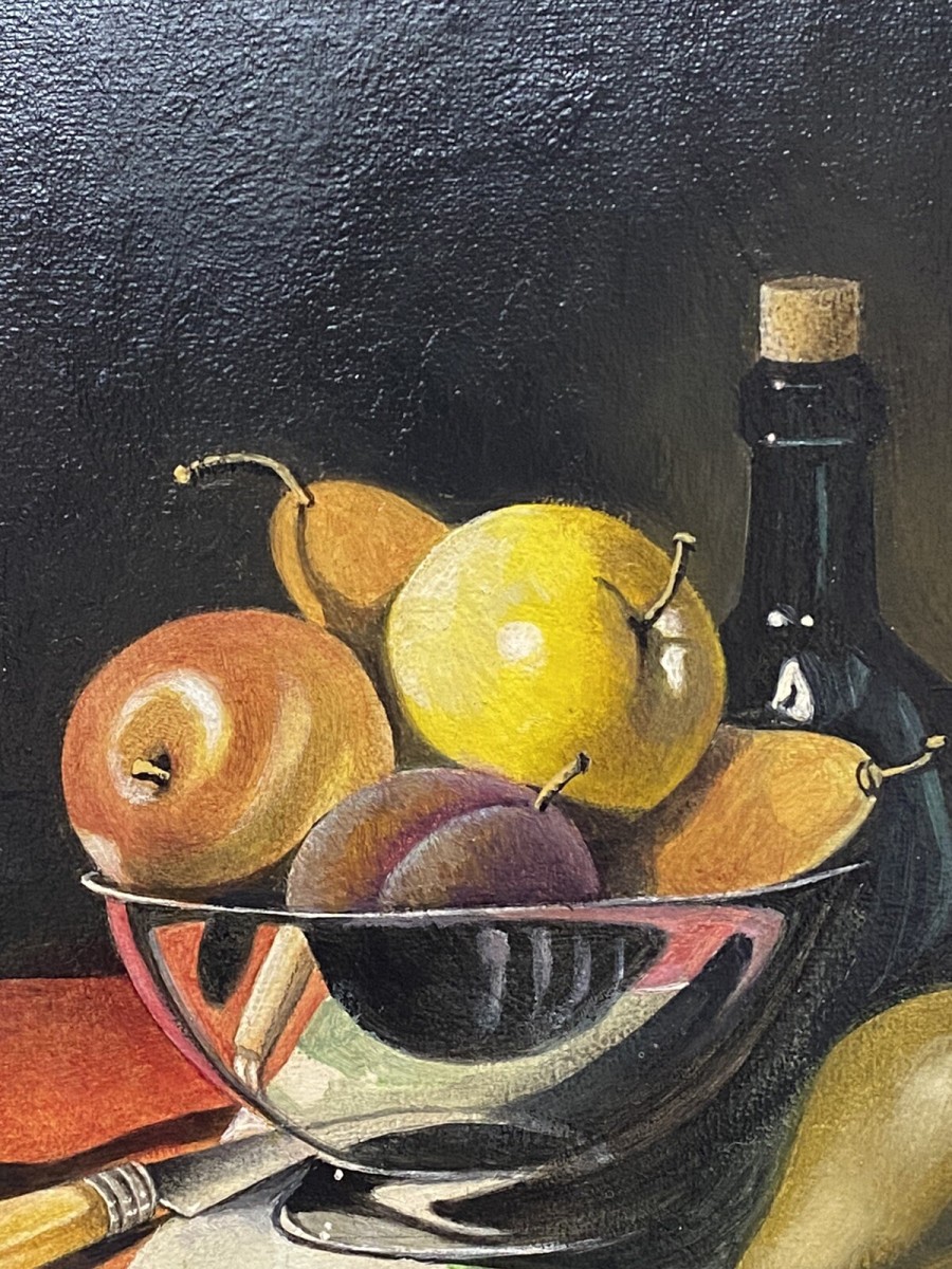 20th Century Dutch Golden Age Still Life Oil Painting Signed J Reed