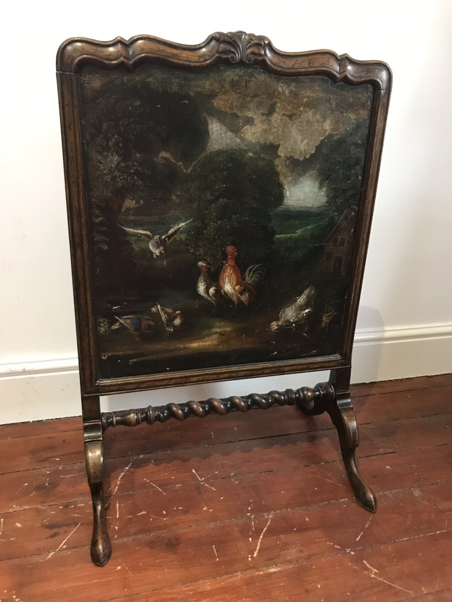 Museum Quality 18th Century Period Dutch Fire Screen