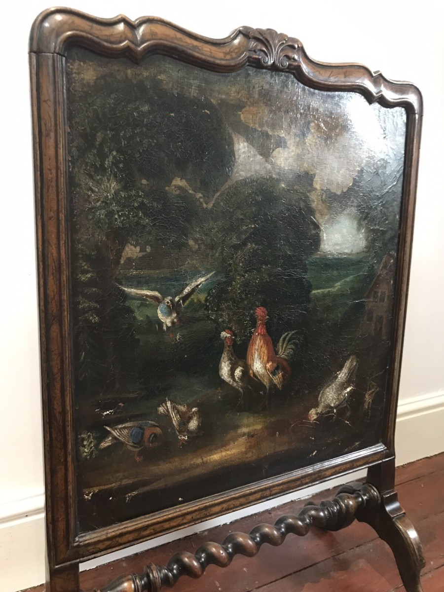Museum Quality 18th Century Period Dutch Fire Screen