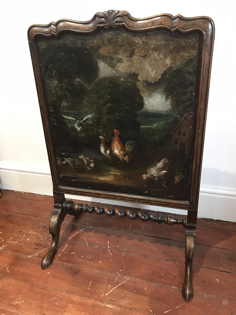 Museum Quality 18th Century Period Dutch Fire Screen
