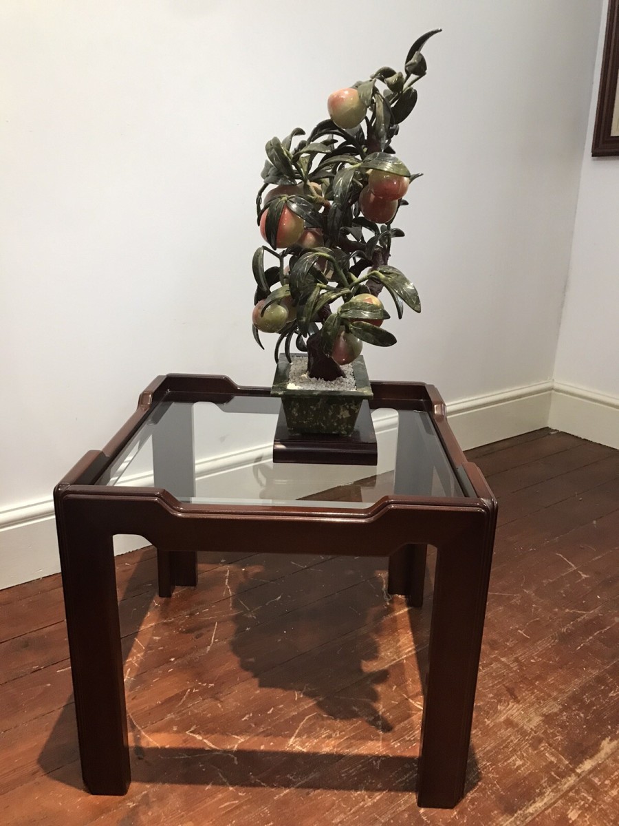 High Quality Teak G Plan Coffee Table With Bevelled Glass Top