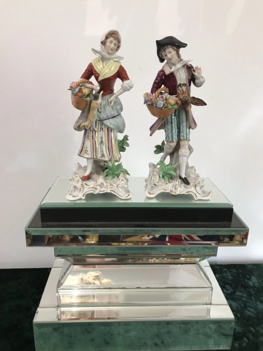 Primary image for Pair Of 18th Century Style Chelsea Figurines