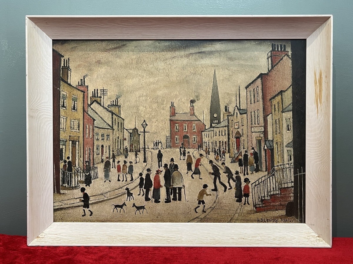 Primary image for L S Lowry 'a Lancashire Village' Framed Ganymed Turnstile Print