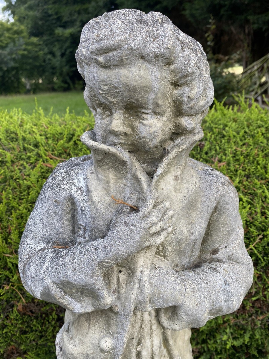 Classical Young Georgian Aristocrat Nobleman Garden Sculpture