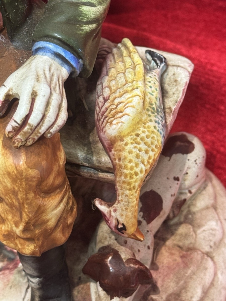 The Gamekeeper Capodimonte Figurine Porcelain