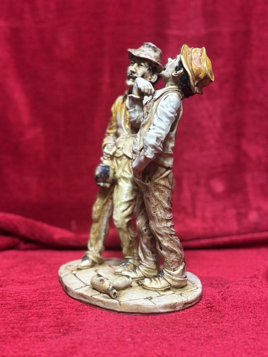 Drunk Friends Capodimonte Figurine Signed F Ingargiola