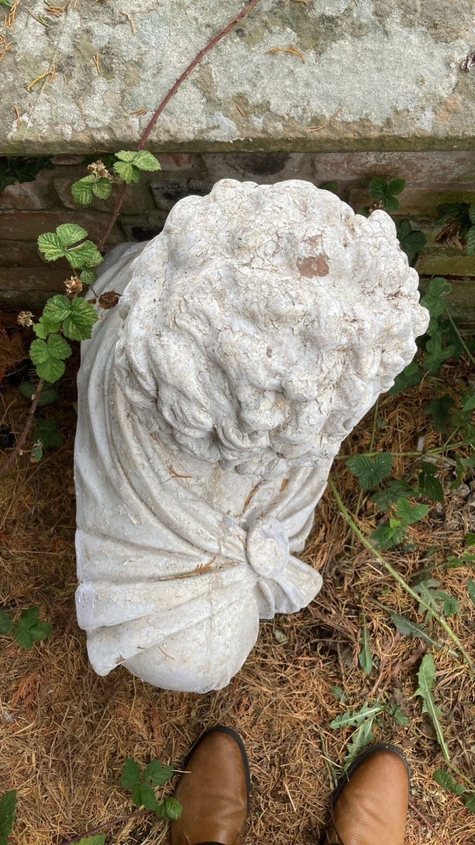 Large Classical Bust Of Roman Emperor Antoninus Pius