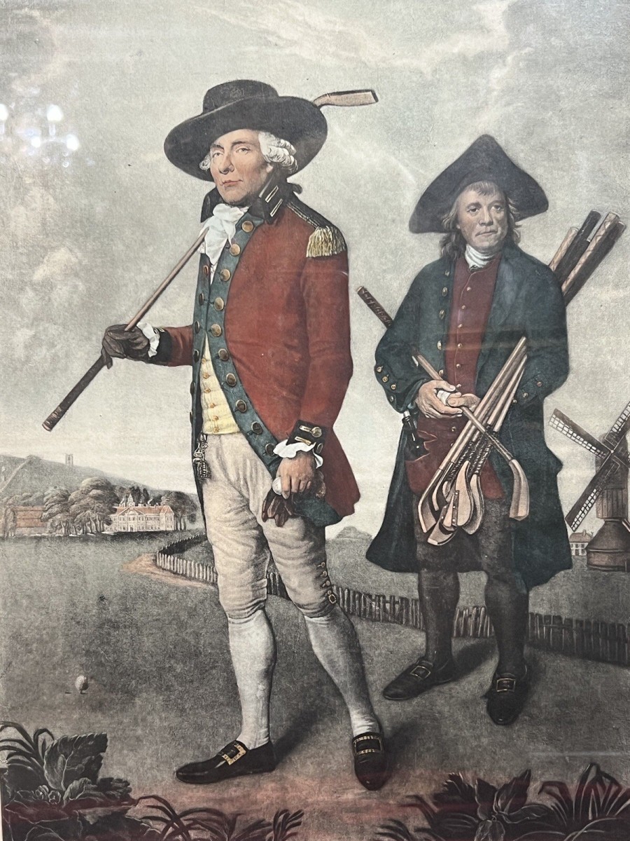Historic Society Of Golfers Sport Golf Mezzotint After Lemuel Francis Abbott