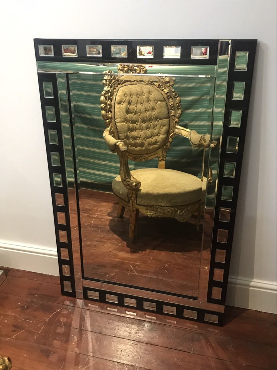 Art Deco Style Large Reproduction Pier Glass Mirror