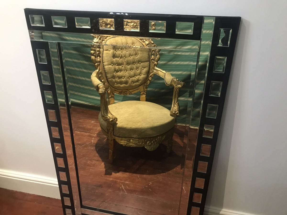 Art Deco Style Large Reproduction Pier Glass Mirror
