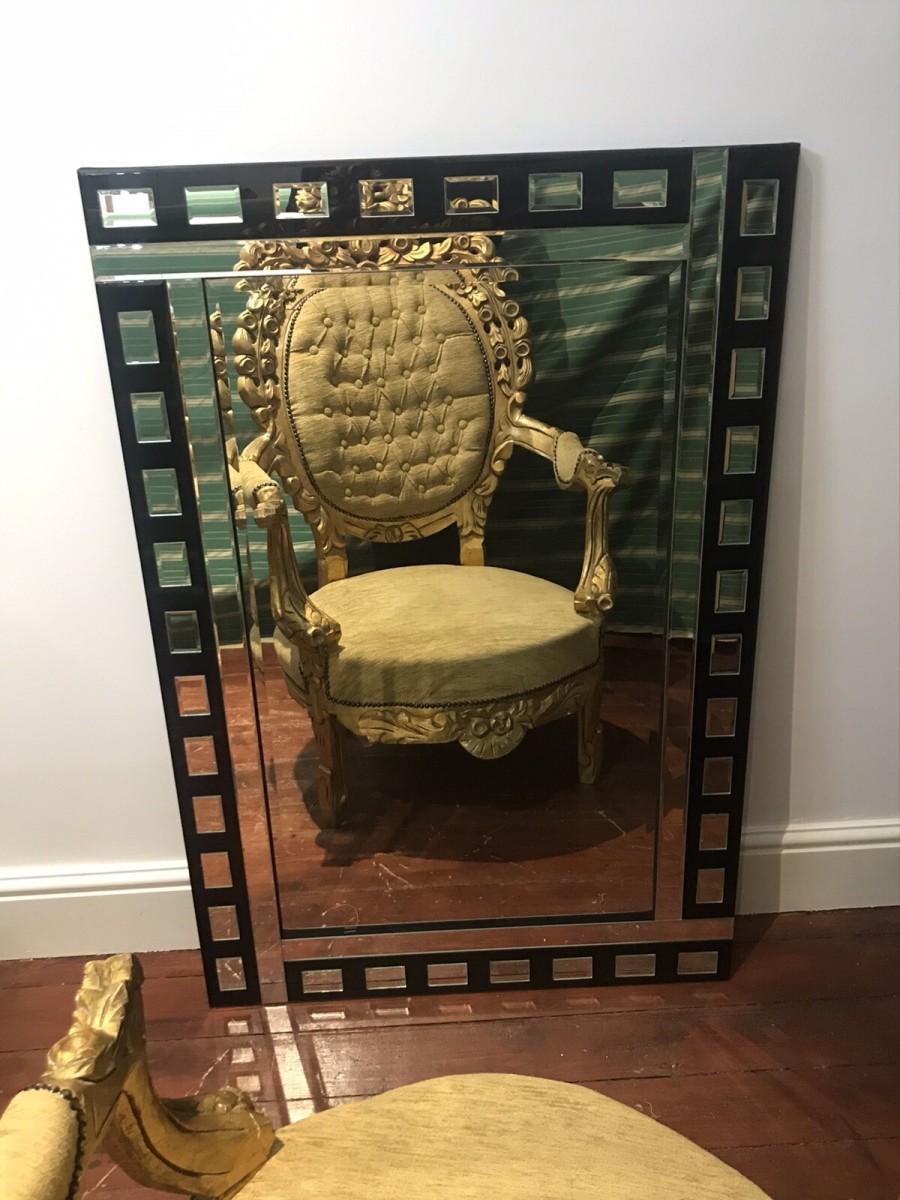 Art Deco Style Large Reproduction Pier Glass Mirror