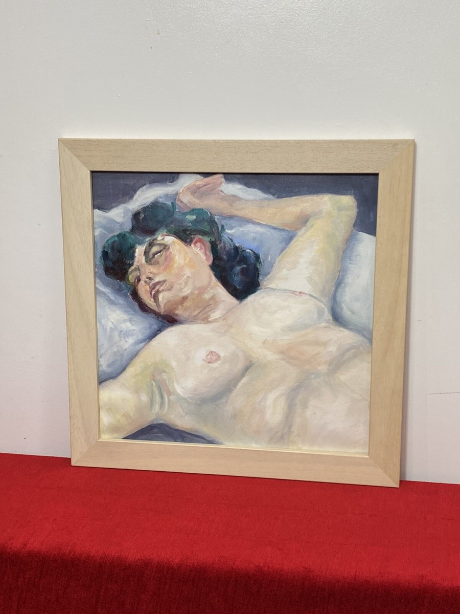 Figurative Nude Portrait Of Resting Female Muse By Artist Michael Jenkins