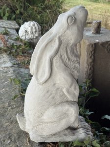 Sitting Hare Lifelike Garden Ornament Indoor/Outdoor Height 47cm x width 21cm