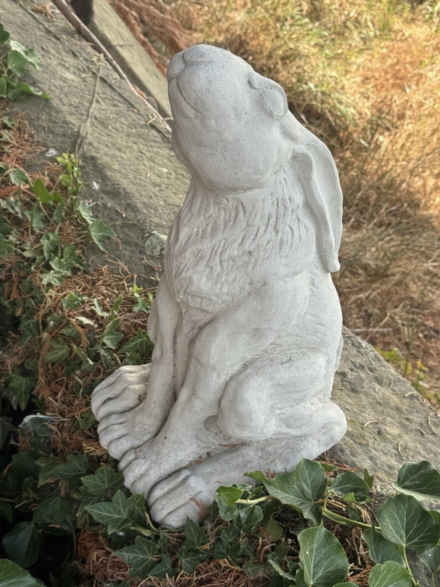 Sitting Hare Garden Statue