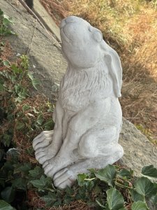 Sitting Hare Lifelike Garden Ornament Indoor/Outdoor Height 47cm x width 21cm
