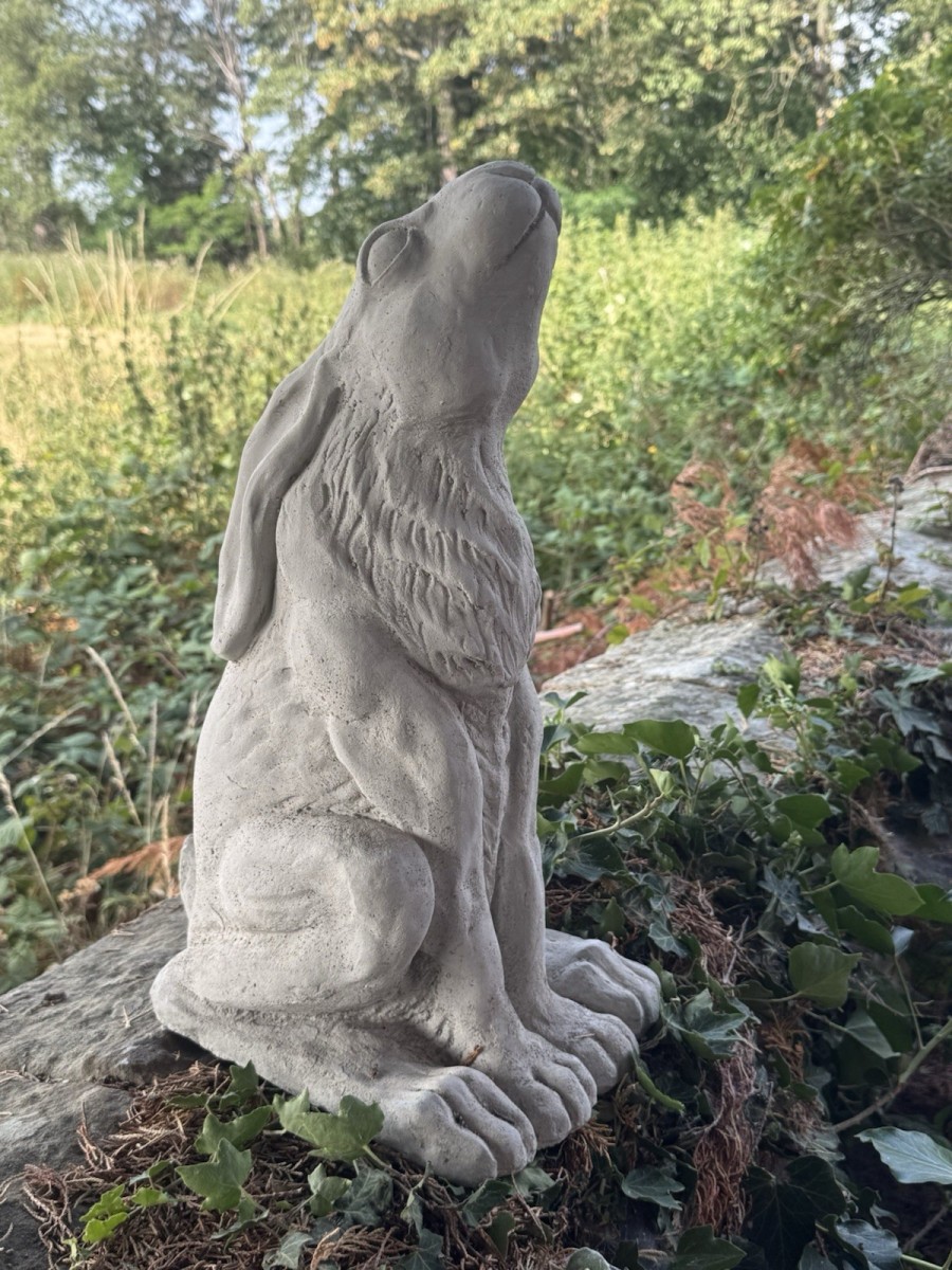 Sitting Hare Garden Statue
