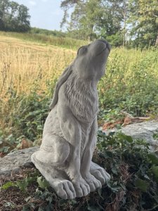 Sitting Hare Lifelike Garden Ornament Indoor/Outdoor Height 47cm x width 21cm