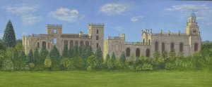 Historic Witley Court British Heritage Oil Painting Signed By Artist Pearl Bowl. Composition - Oil On Canvas Circa - 1920/30’s Beautifully Detailed Oil Painting Of Historic Stately Home Witley Court And Gardens Which Has Sadly Stood In Ruin Since 1937 After A Catastrophic Fire. Signed By Artist Pearl Bowl. Formally The Home Of The Foley Family Through Eight Generations, Whom Reworked The Historic Estate From A Humble Georgian Manor House To The Palatial Stately Home It Became In 1920’s. Under Its Final Owner Herbert Smith In 1972 The Palatial Home Was Now Derelict And Was Issued With A Compulsory Guardianship By British Heritage. High Quality Painting By Accomplished Artist. A Beautiful British Historic Monument In Gilt Frame. Dimensions In Inches Frame Height 9.5” Width 19 3/4” Painting Height 7 1/4” Width 17.5”