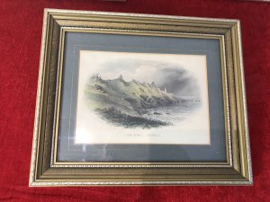 Trio Of Framed Lithographs By Cornish Artist Richard John Penreath 1806-1869. Three Stunning Gilt Framed Antique Lithographs By Portrait Landscape Painter Richard John Penreath. Richard John Penreath Was A Pioneer Of Oils Best Known For His Sea Pieces, Landscapes And Earlier Portrait Artworks. Many Of His Original Works Were Engraved By Vibert & Tonkin & Besley Of Exeter. Some Sadly Were Unsigned And Accredited To Painter Thomas Hart. First Lithograph Titled - The Start ~ South Devon Printed Publication 4 By H Besley St Exeter Second Lithograph Titled - The Lizard ~ From Penolver Rocks. R J Penreath 1875 Publication 4 By H Besley, South St Exeter Third Lithograph Title - The Lands End & Long Ships R J Penreath 1858 Publication 4 By H Besley St Exeter Dimensions In Inches Height 9 3/4” Width 11 3/4” Depth 1”