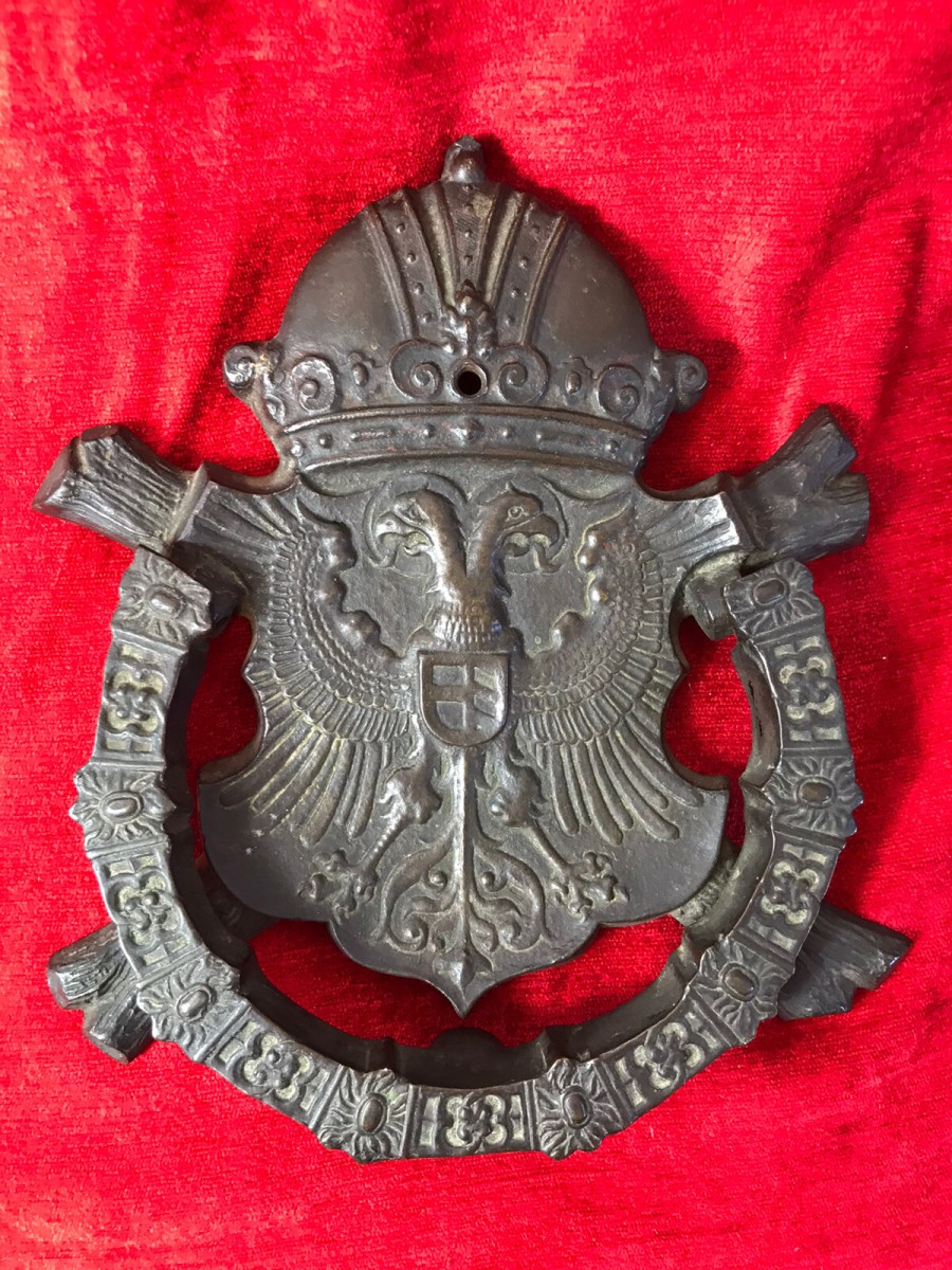 Fine Antique French 18th Century Bronze Noblemans Door Knocker